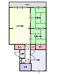 寿マンションの物件間取画像